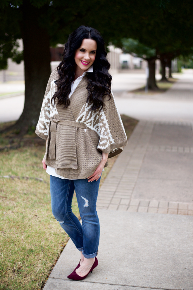 The Perfect Sweater Cape | Gray Monroe Boutique - The Double Take Girls