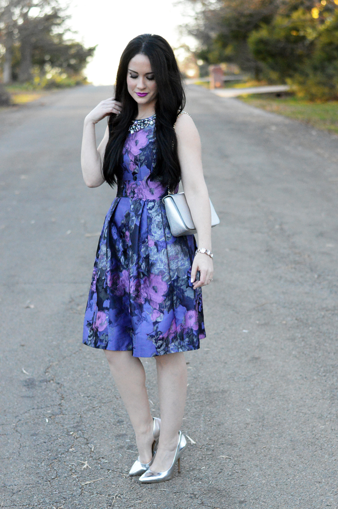 eliza j purple floral dress 5 The Double Take Girls