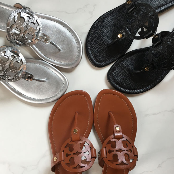 tory burch miller flip flops sale