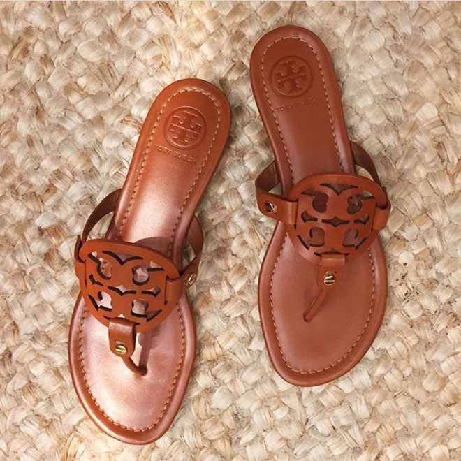 tory burch leather flip flops sale