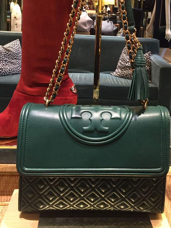 tory burch fleming green