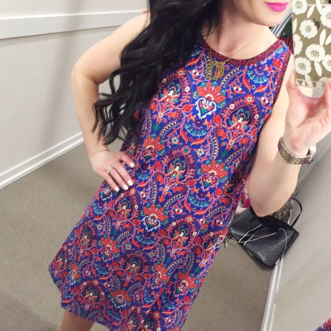 loft floral swing dress