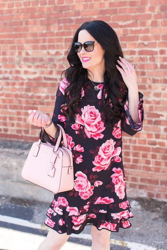 kate spade pink floral dress