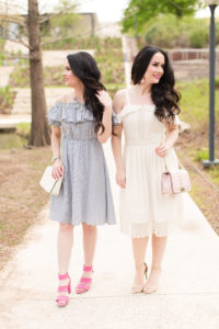 spring-dress-trends-loft-off-the-shoulder-cold-shoulder-dresses-baublebar-earrings