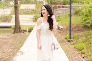 spring-dress-trends-loft-off-the-shoulder-cold-shoulder-dresses-baublebar-earrings