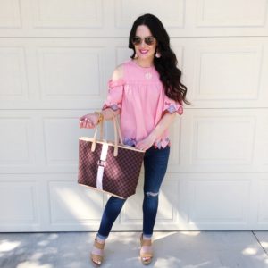loft-pink-cold-shoulder-top-summer-sale