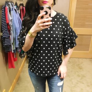 polka-dot-ruffle-top