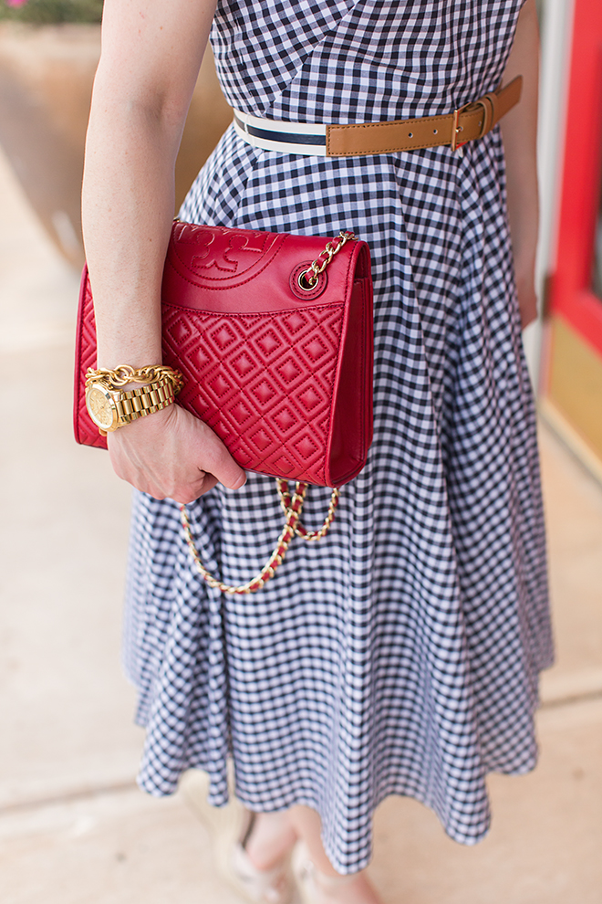 fourth of july outift idea nordstrom eliza j dresses tory burch fleming red  bag 30 - The Double Take Girls