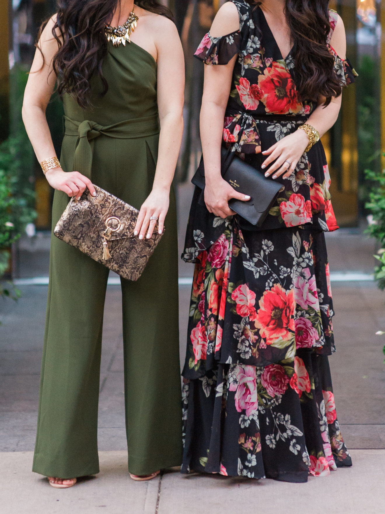 nyfw-2017-what-we-wore-dillards-the-double-take-girls-tahari-floral-maxi-green-jumpsuit