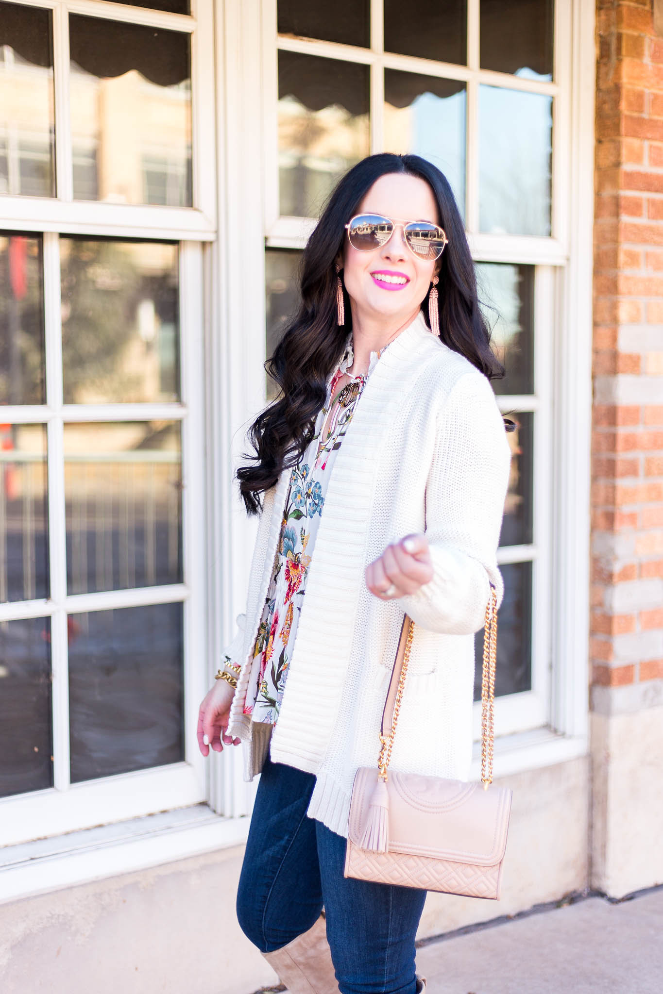 How To Add Spring Details To Winter Outfits With LOFT