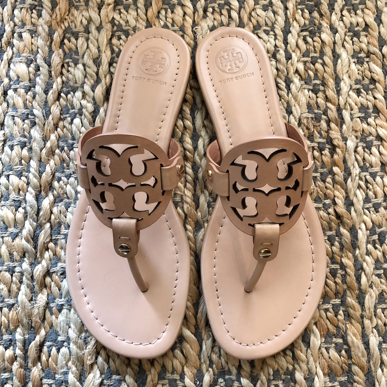 tory burch light makeup miller sandals