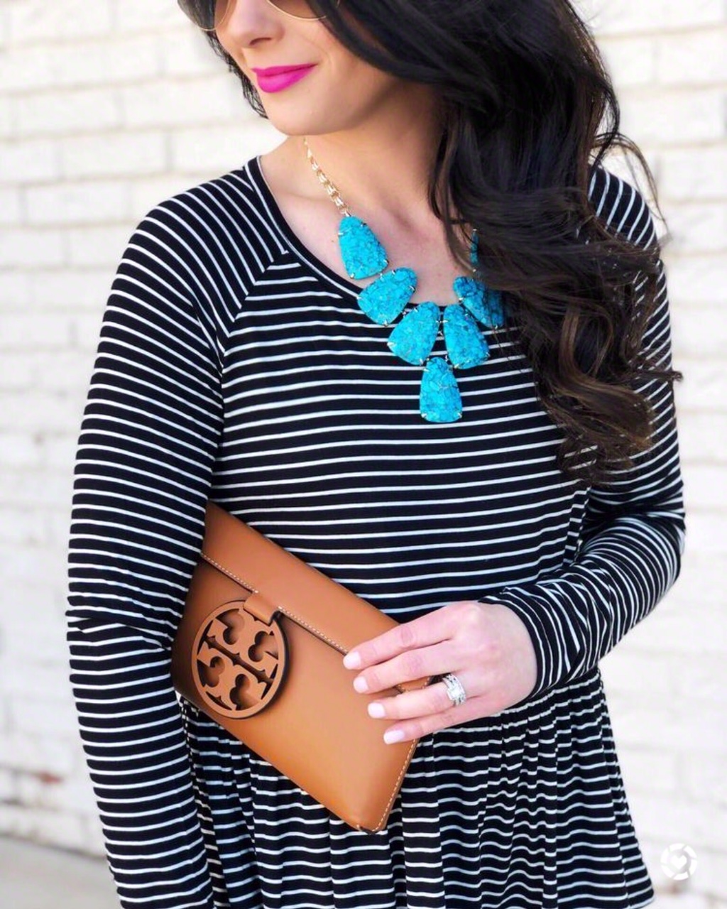 Tory burch tan clutch outlet