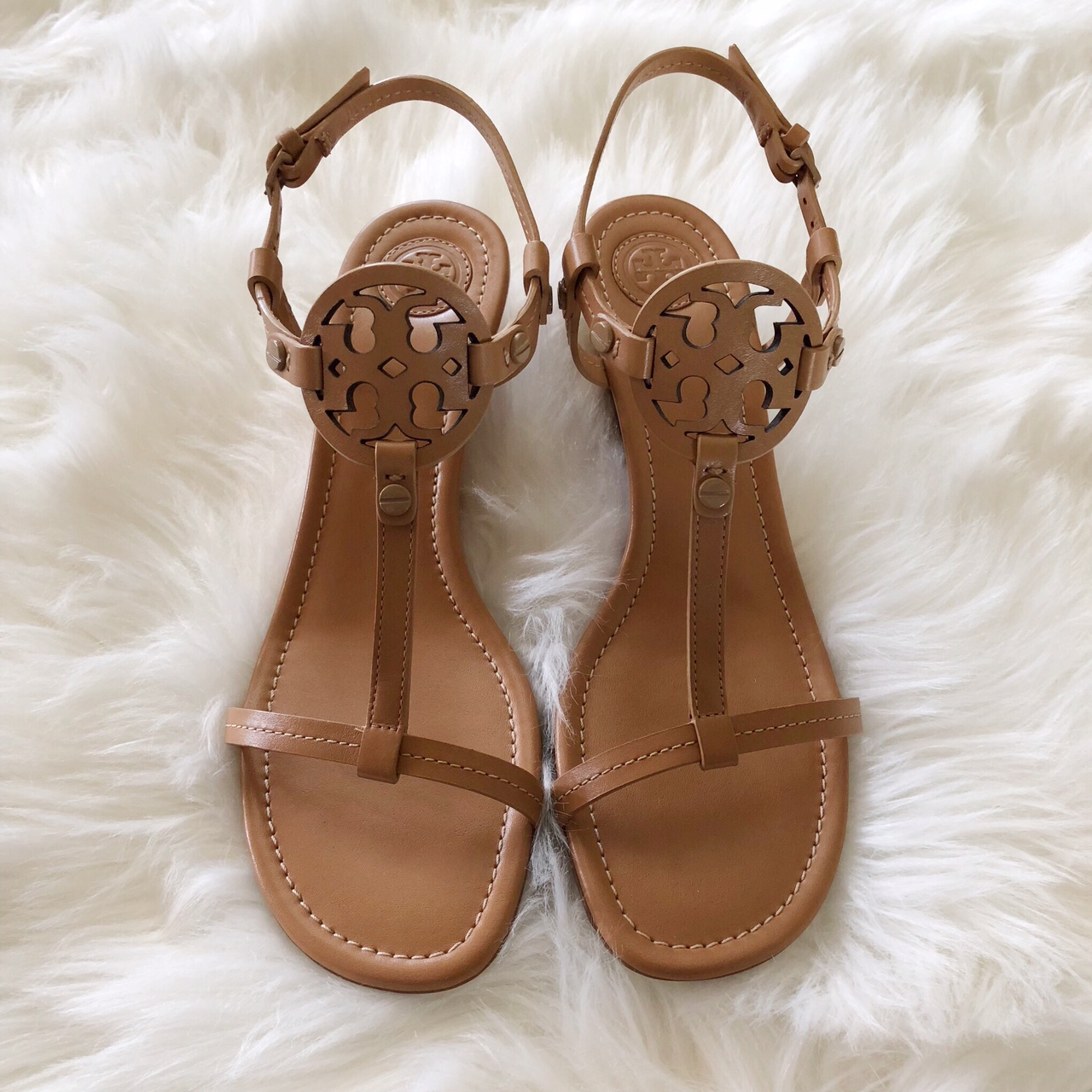 tory burch tan miller sandals