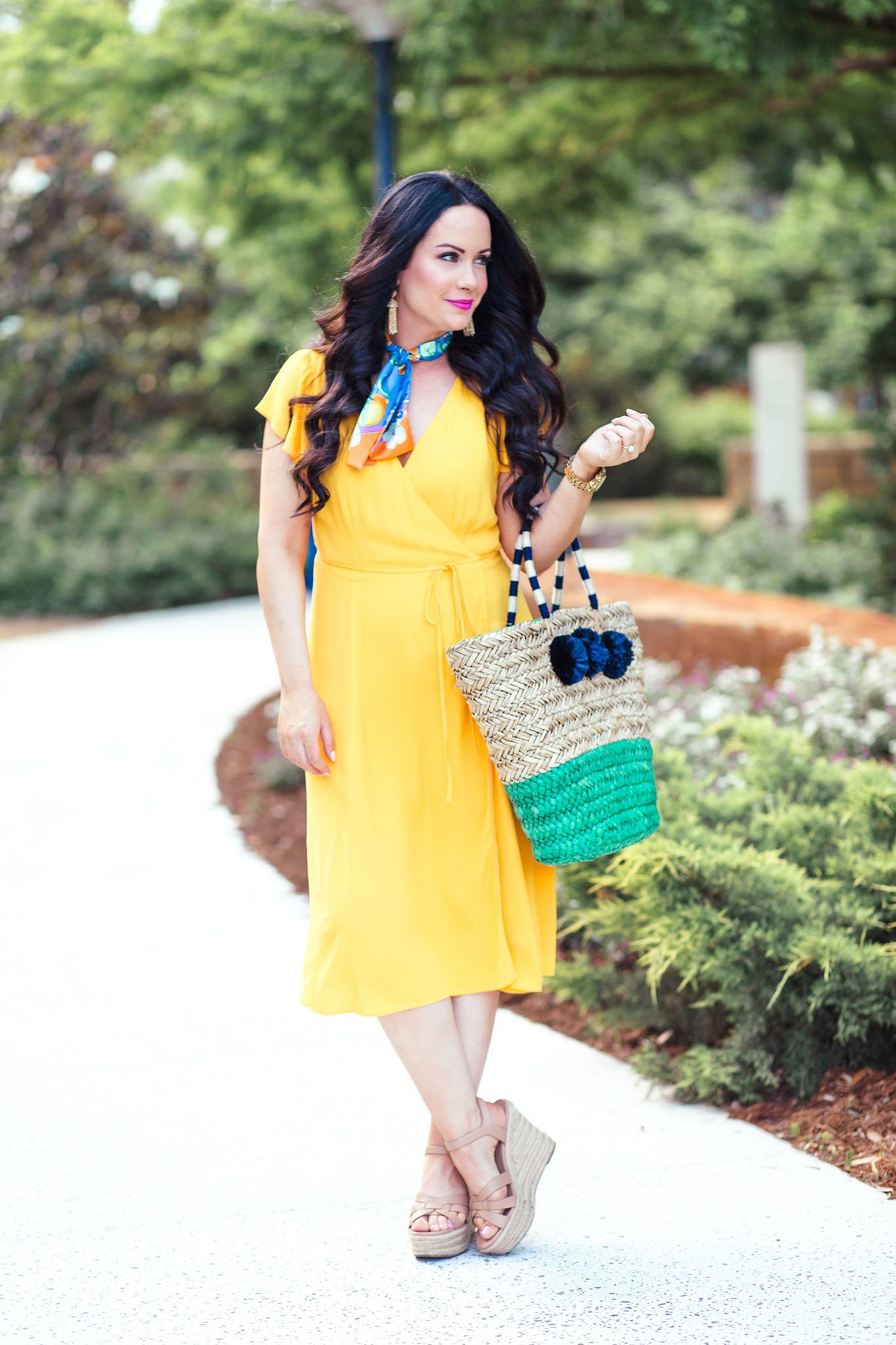 5-dress-trends-to-try-this-summer-ann-taylor-yellow-blue-wrap-dresses