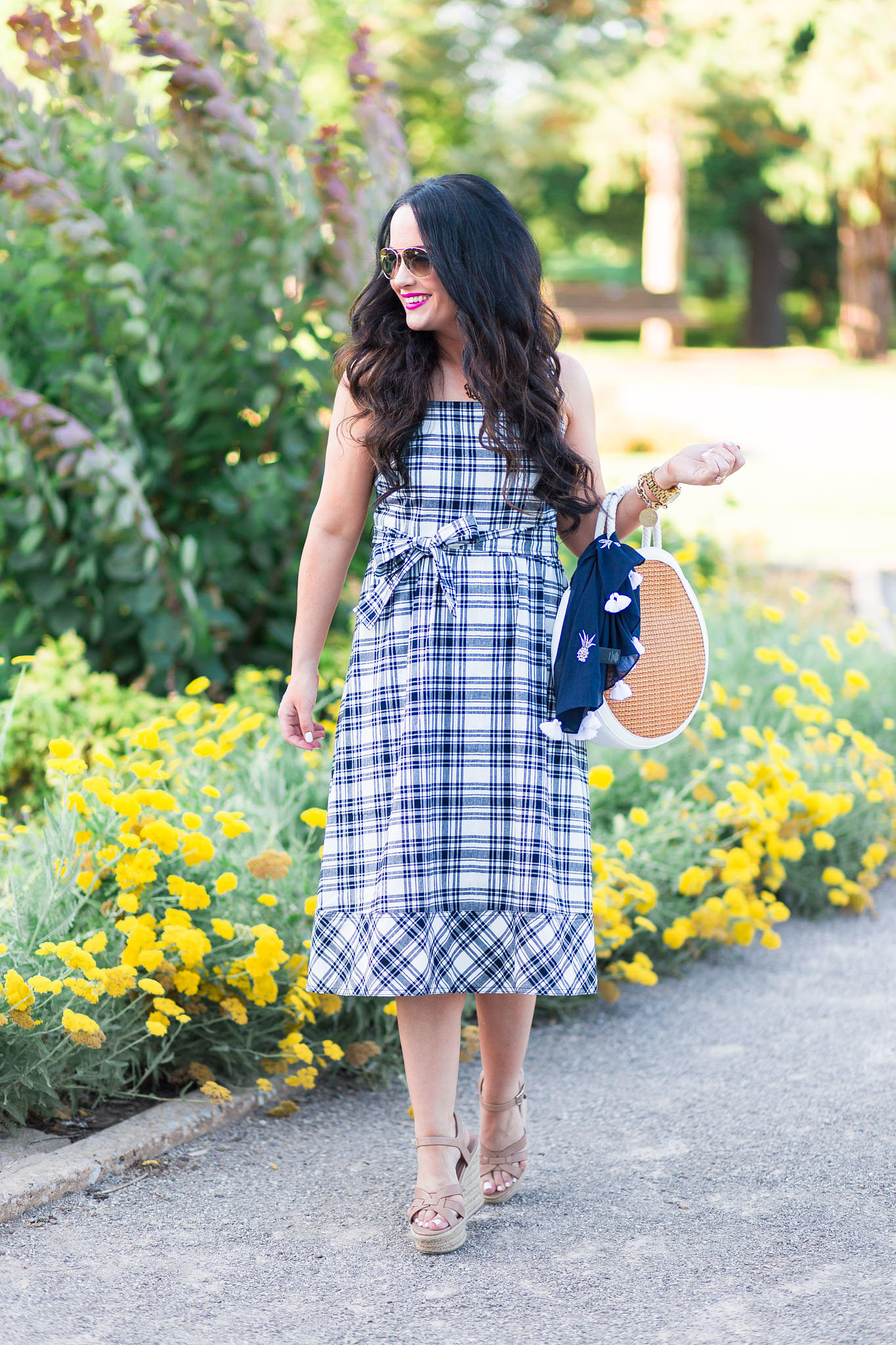 Plaid Pineapples Travel Ready Dresses Promo