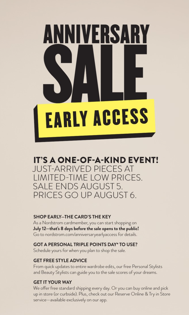 Nordstrom Anniversary Sale PREVIEW