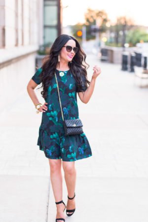 halogen-floral-ruffle-shift-dress-sale-nordstrom