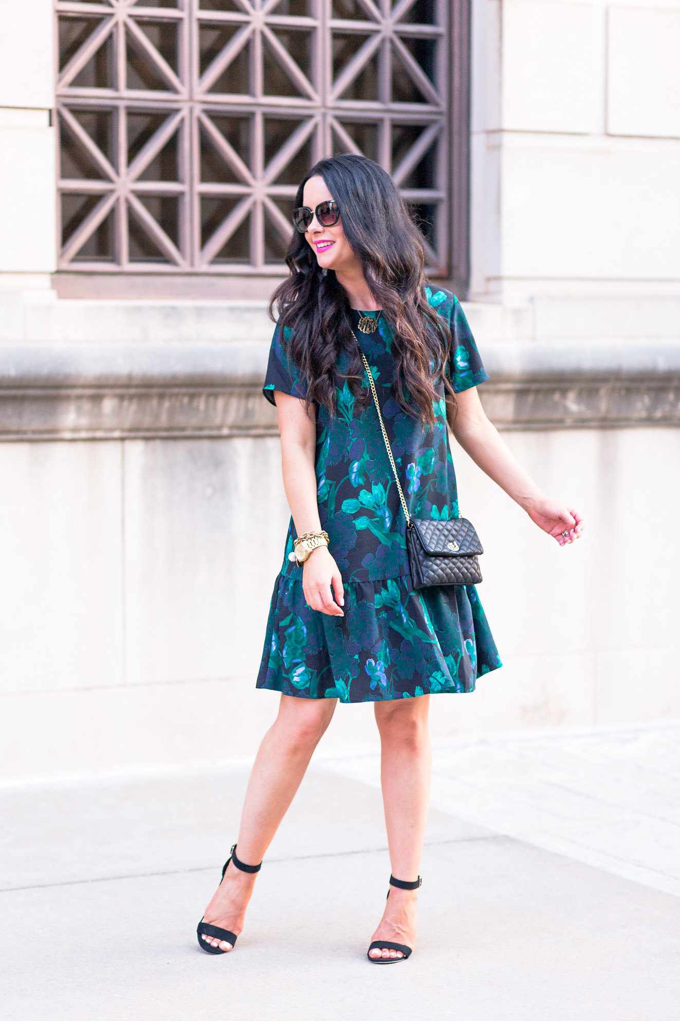 halogen-floral-ruffle-shift-dress-sale-nordstrom