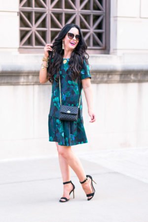 halogen-floral-ruffle-shift-dress-sale-nordstrom