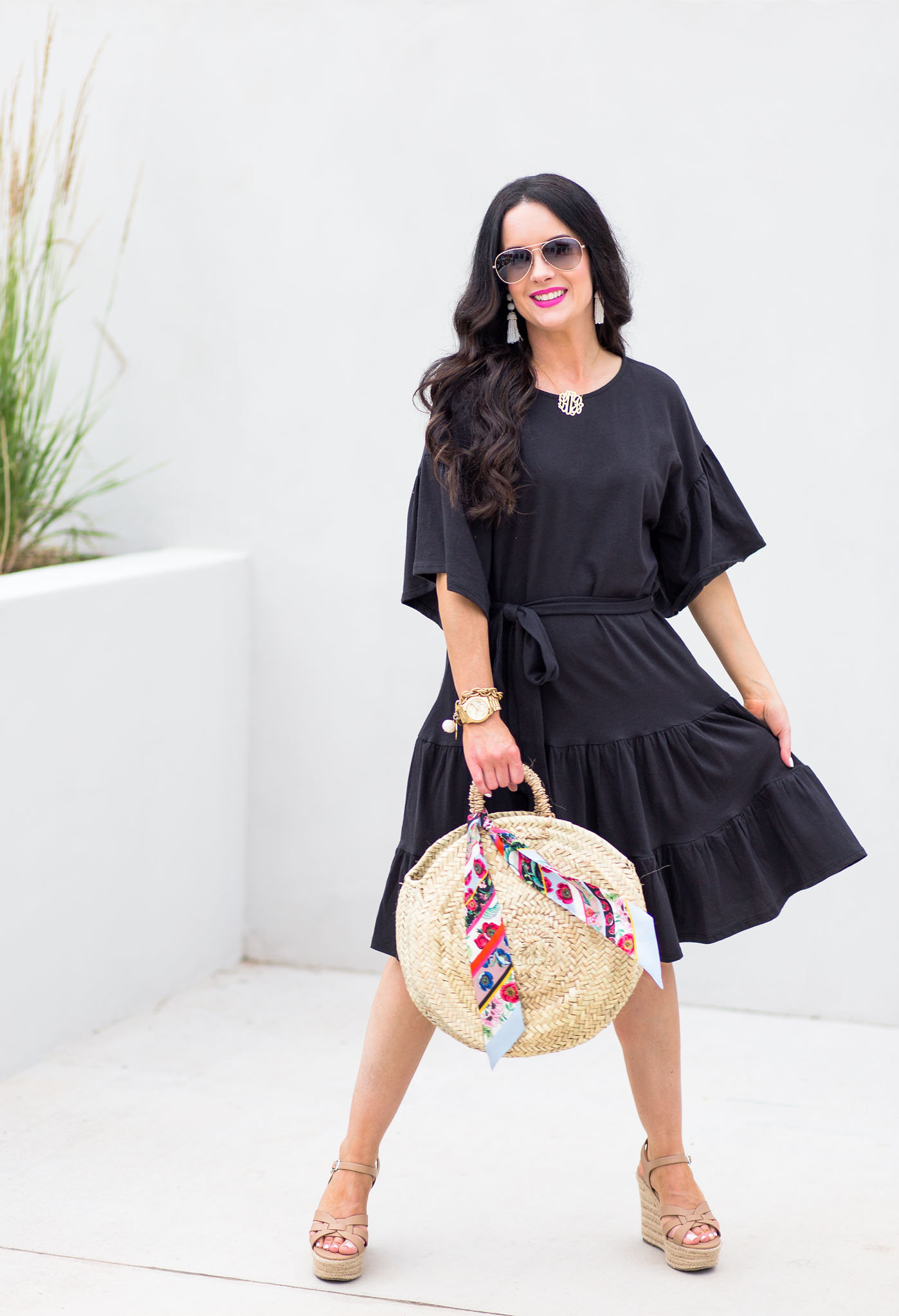 bobeau-knit-ruffle-hem-dress-nordstrom-giveaway