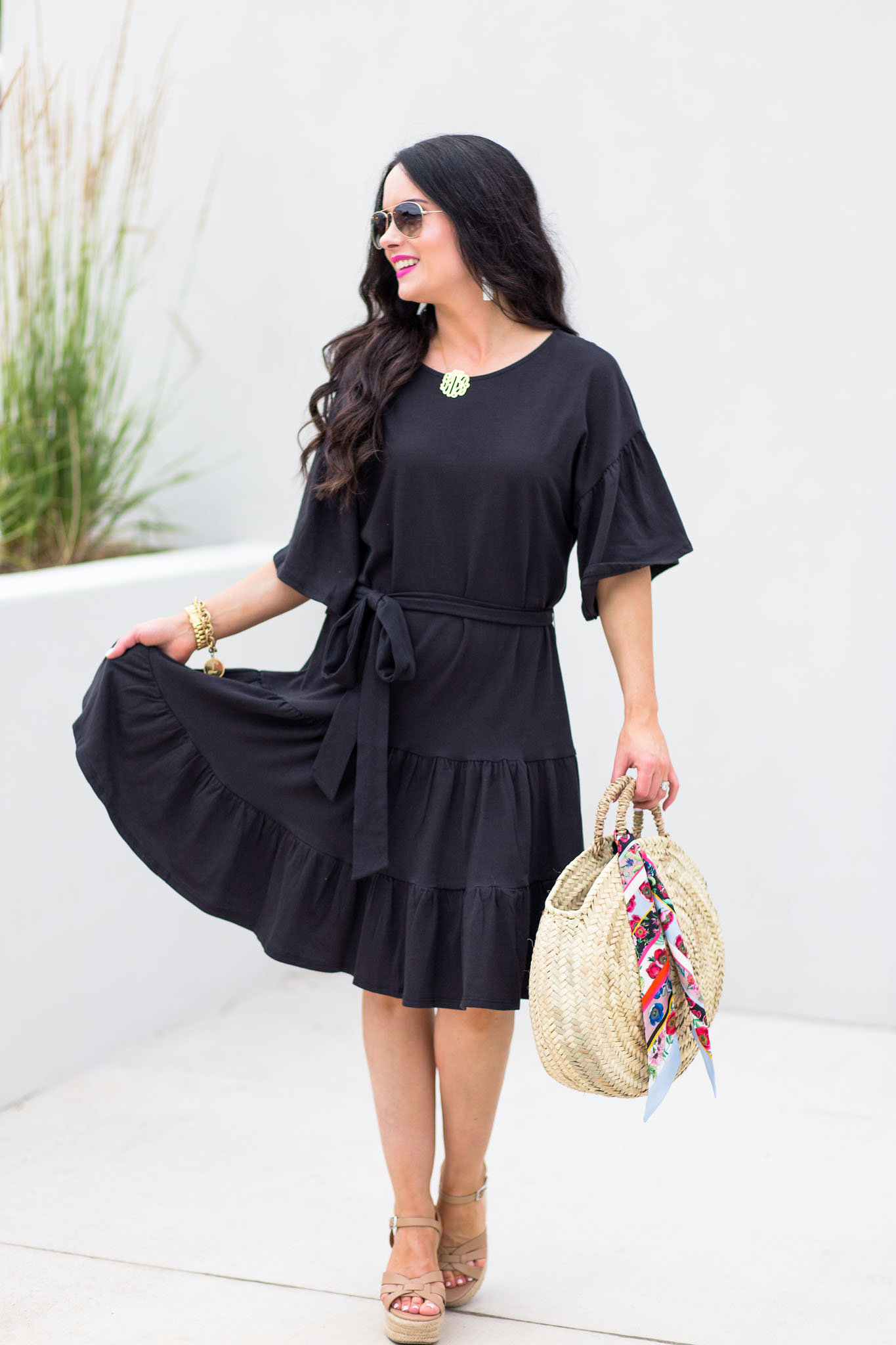 bobeau-knit-ruffle-hem-dress-nordstrom-giveaway