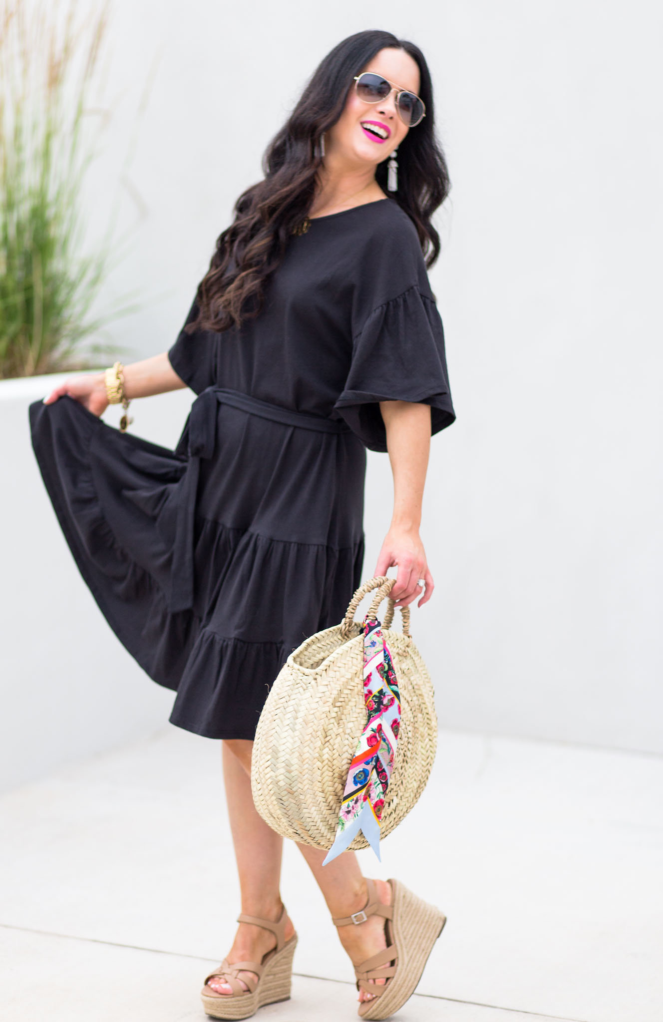 bobeau-knit-ruffle-hem-dress-nordstrom-giveaway