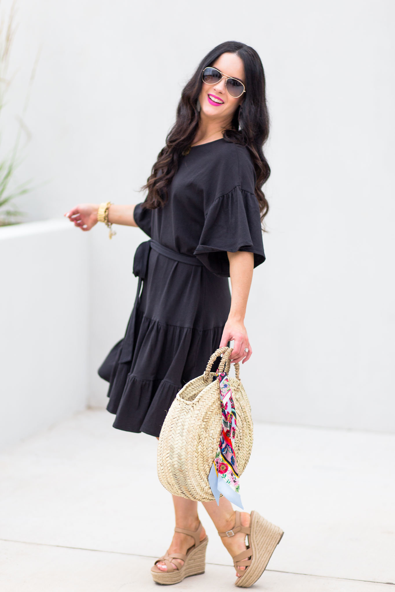 bobeau-knit-ruffle-hem-dress-nordstrom-giveaway