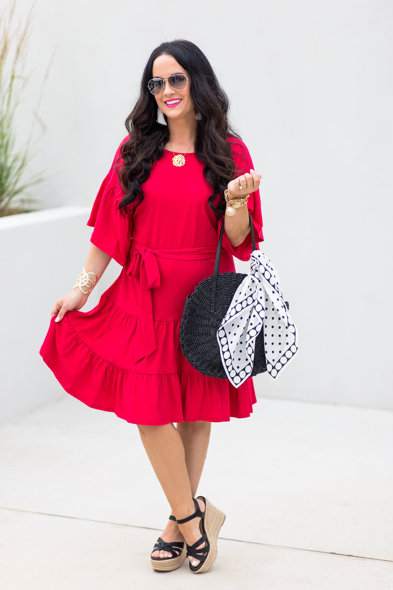 bobeau-knit-ruffle-hem-dress-nordstrom-giveaway