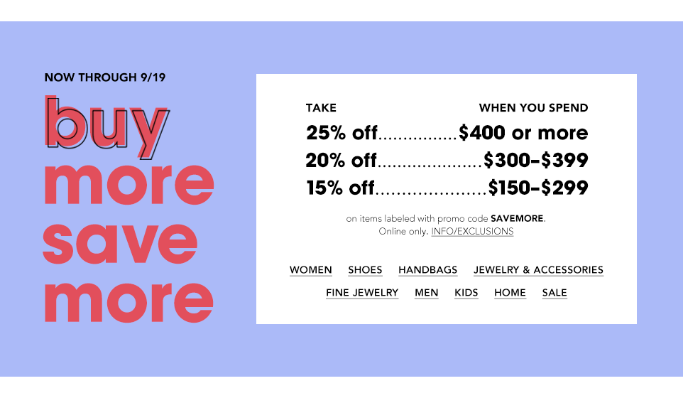 Bloomingdale's Buy More Save More Event - Elle Blogs