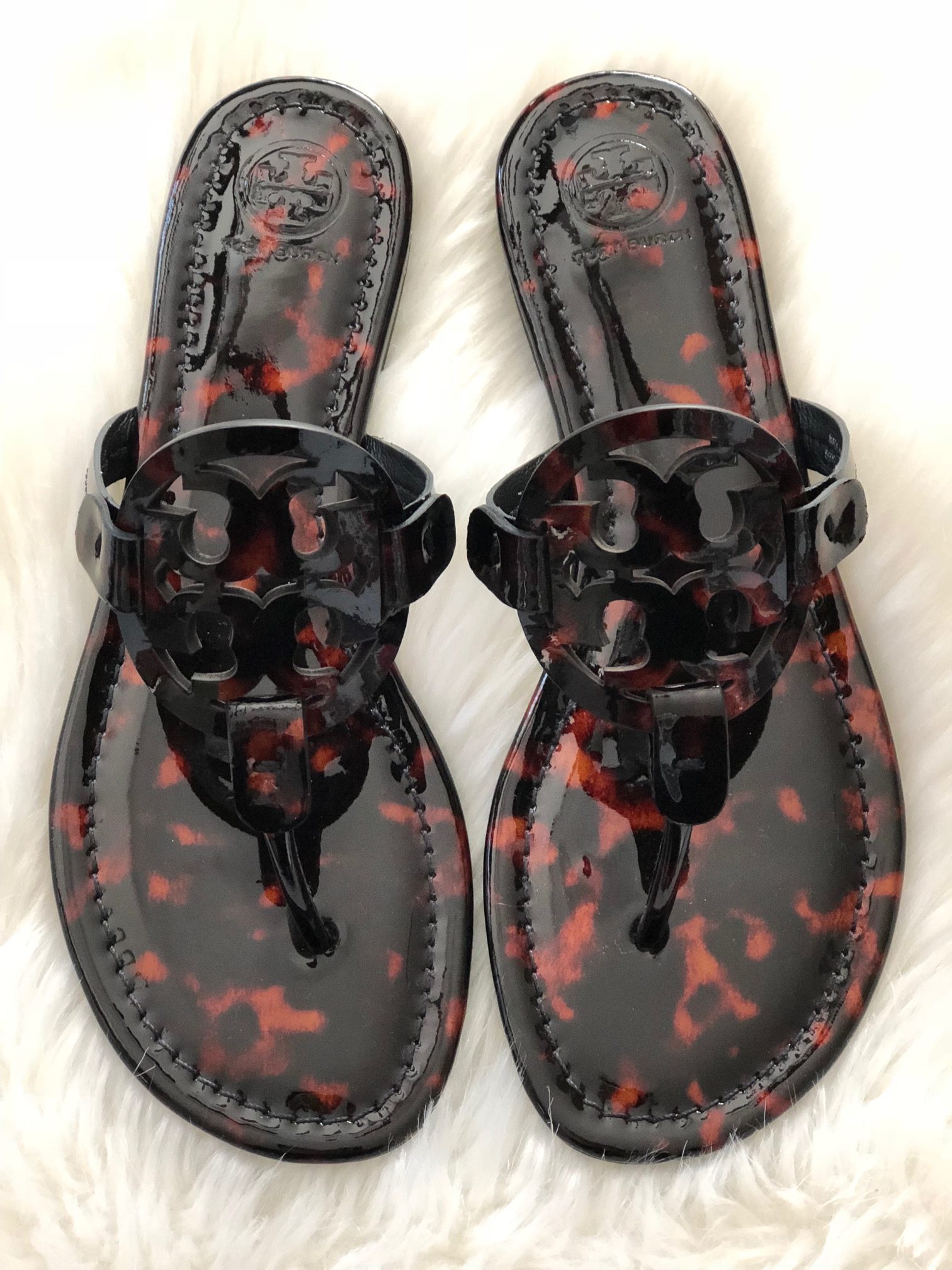 tory burch miller tortoise sandals