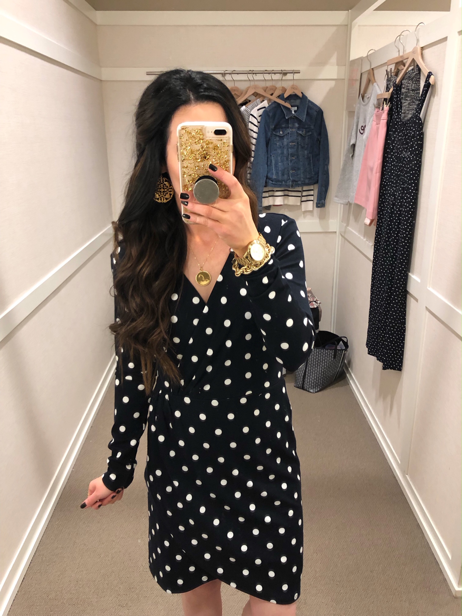 polka dot dress loft