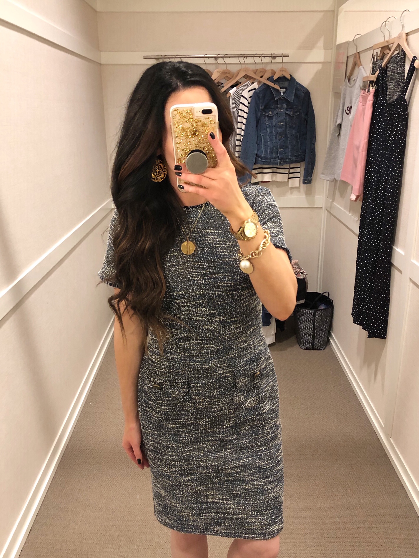 Loft clearance tweed dress