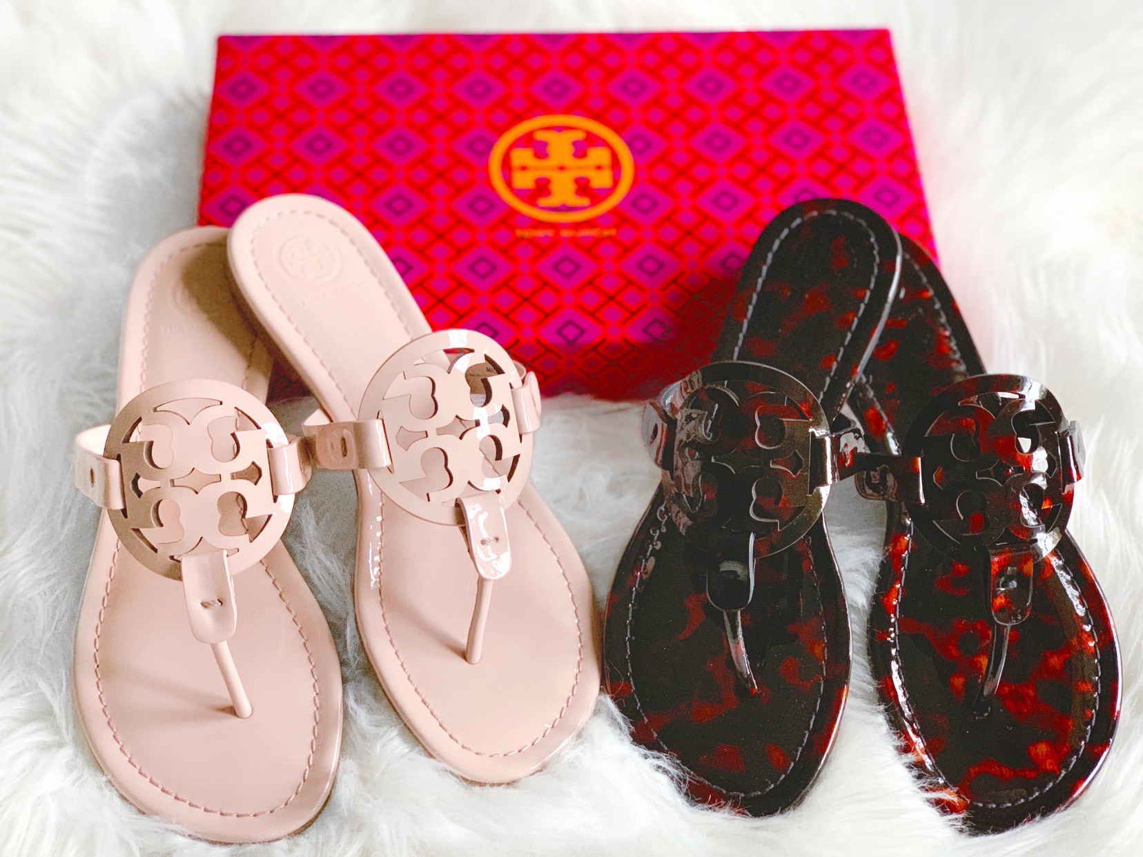 tory burch miller tortoise sandals