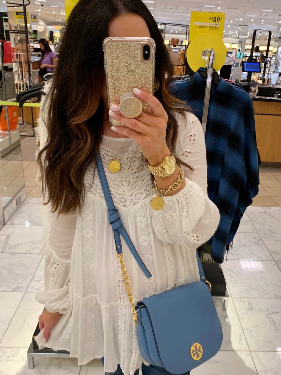 Everly leather flap saddle bag best sale