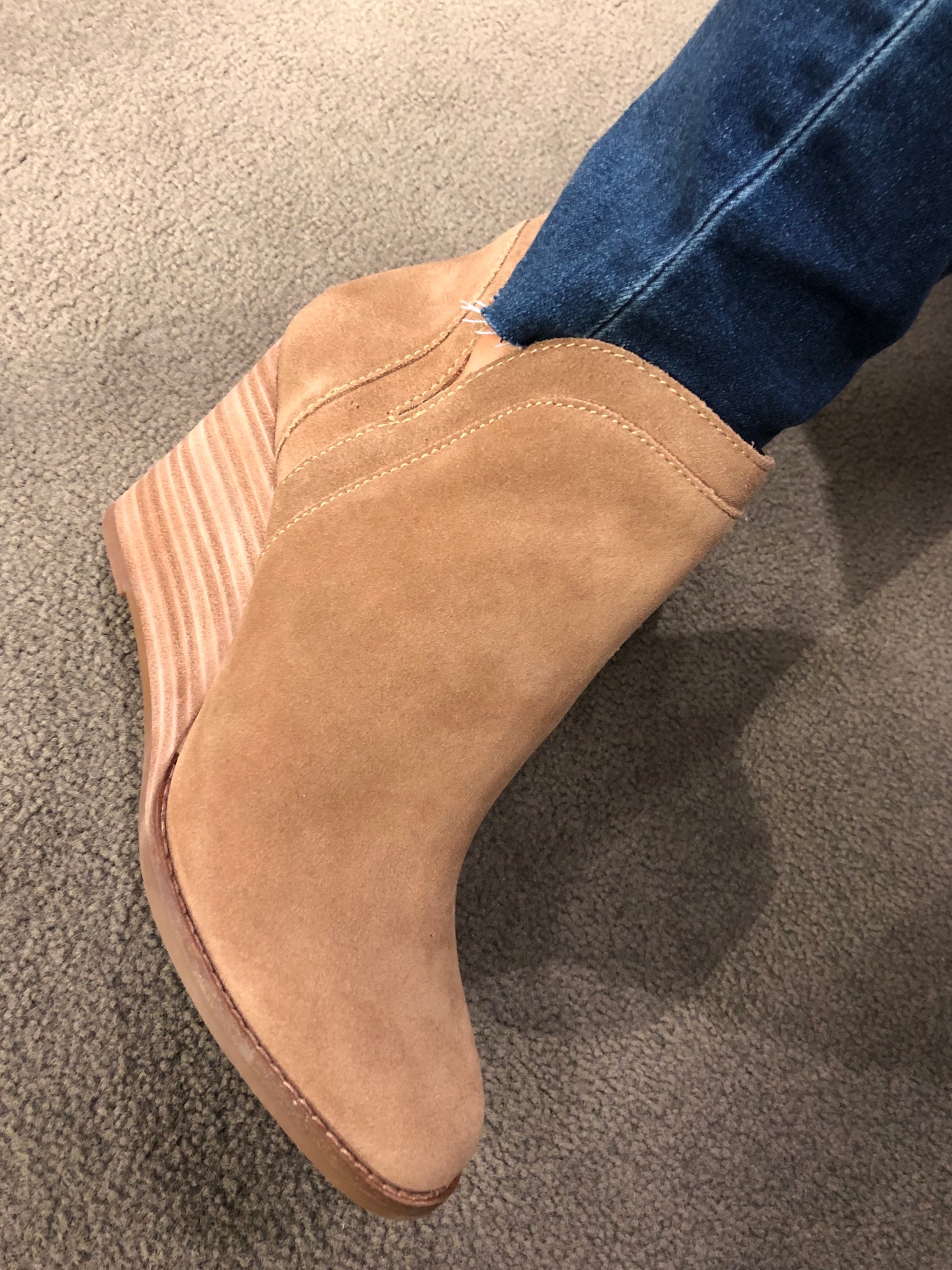 yimina wedge bootie