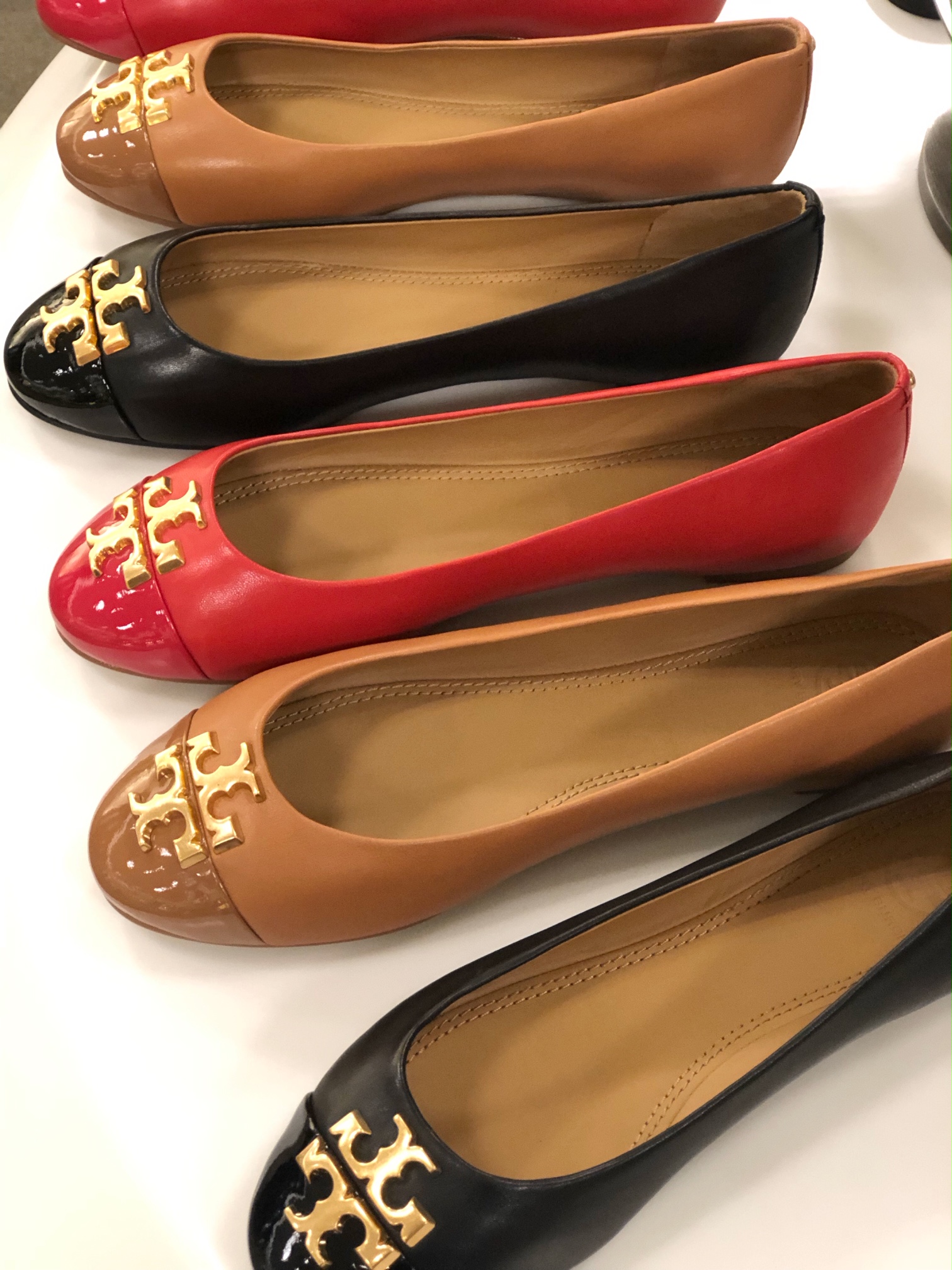 Tory burch everly cap toe ballet flat new arrivals