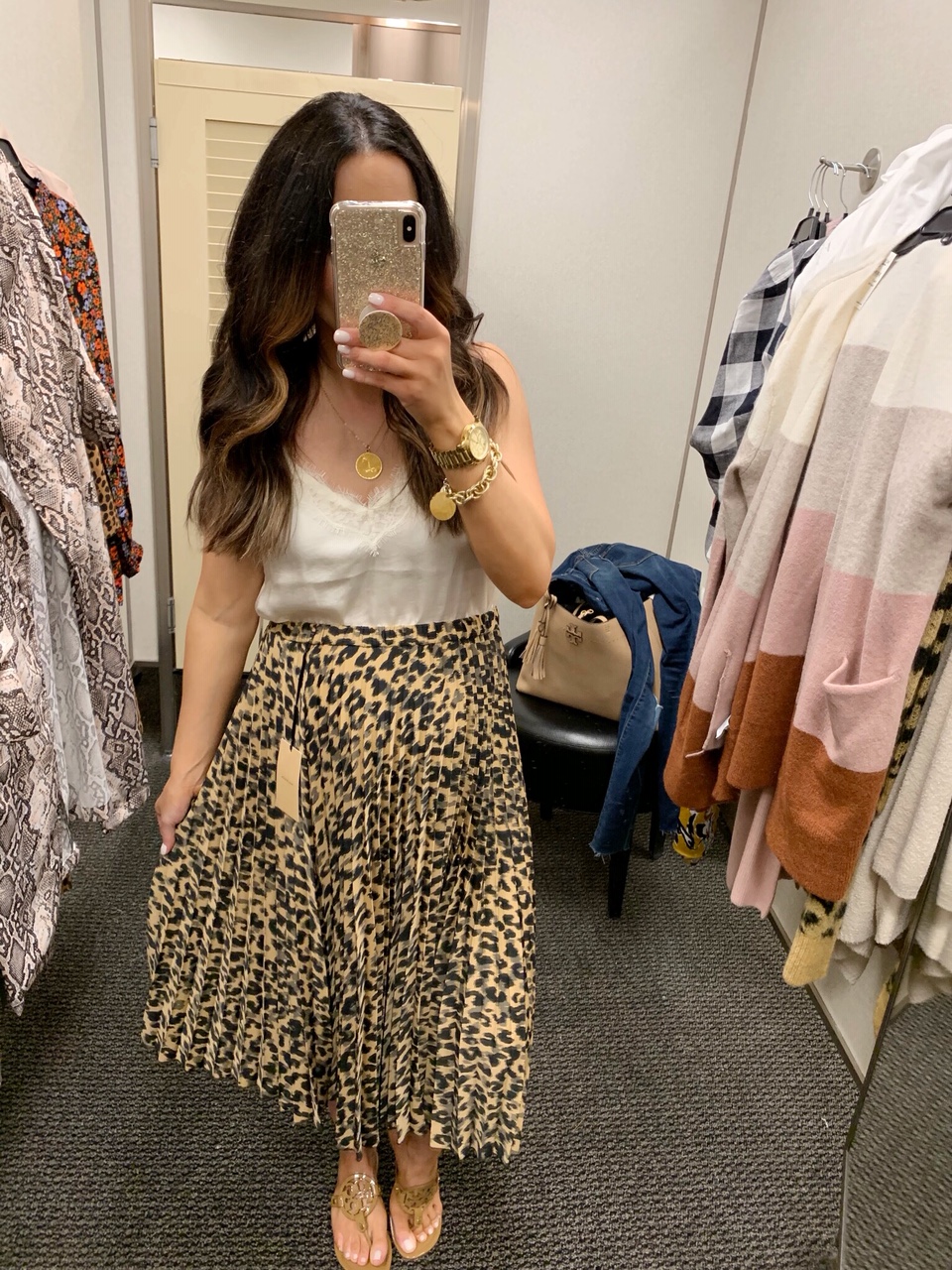 Madewell Outfit + Clare V Leopard Bag - Pretty in Pink Megan