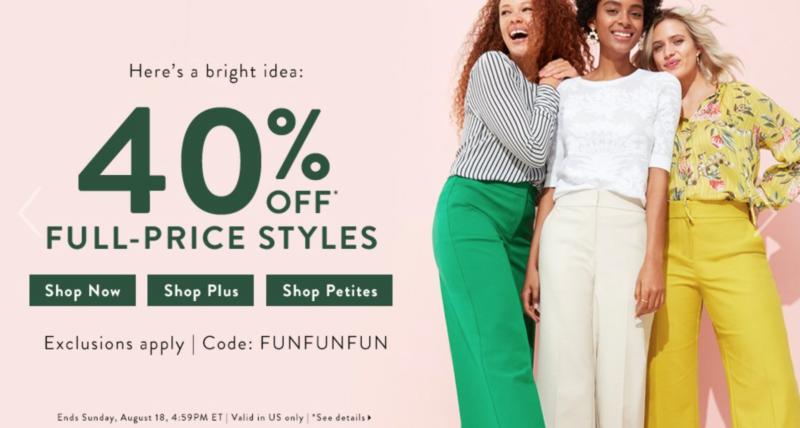 LOFT 40% Off Everything + New Arrivals! - The Double Take Girls