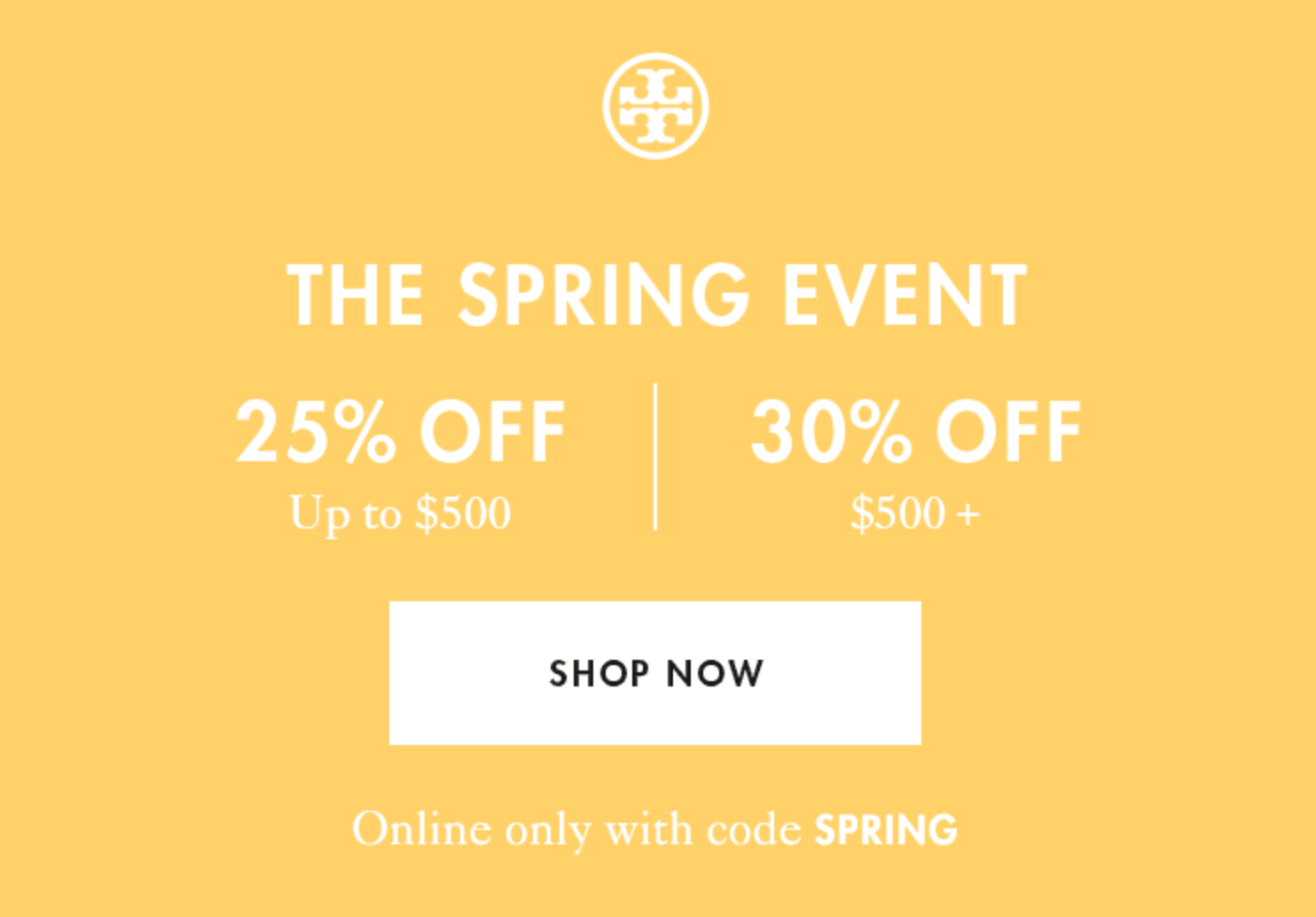 Tory Burch handbags and purses: Save up to 30% at the spring event