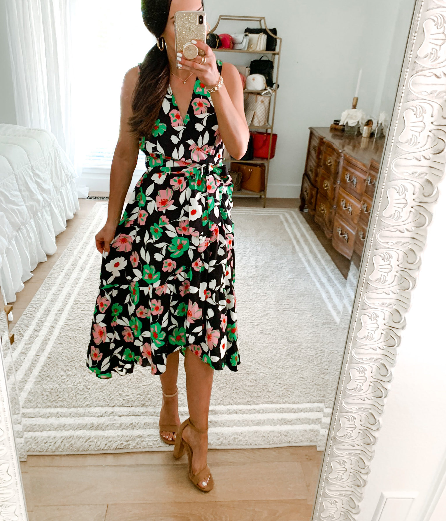 target floral midi dress