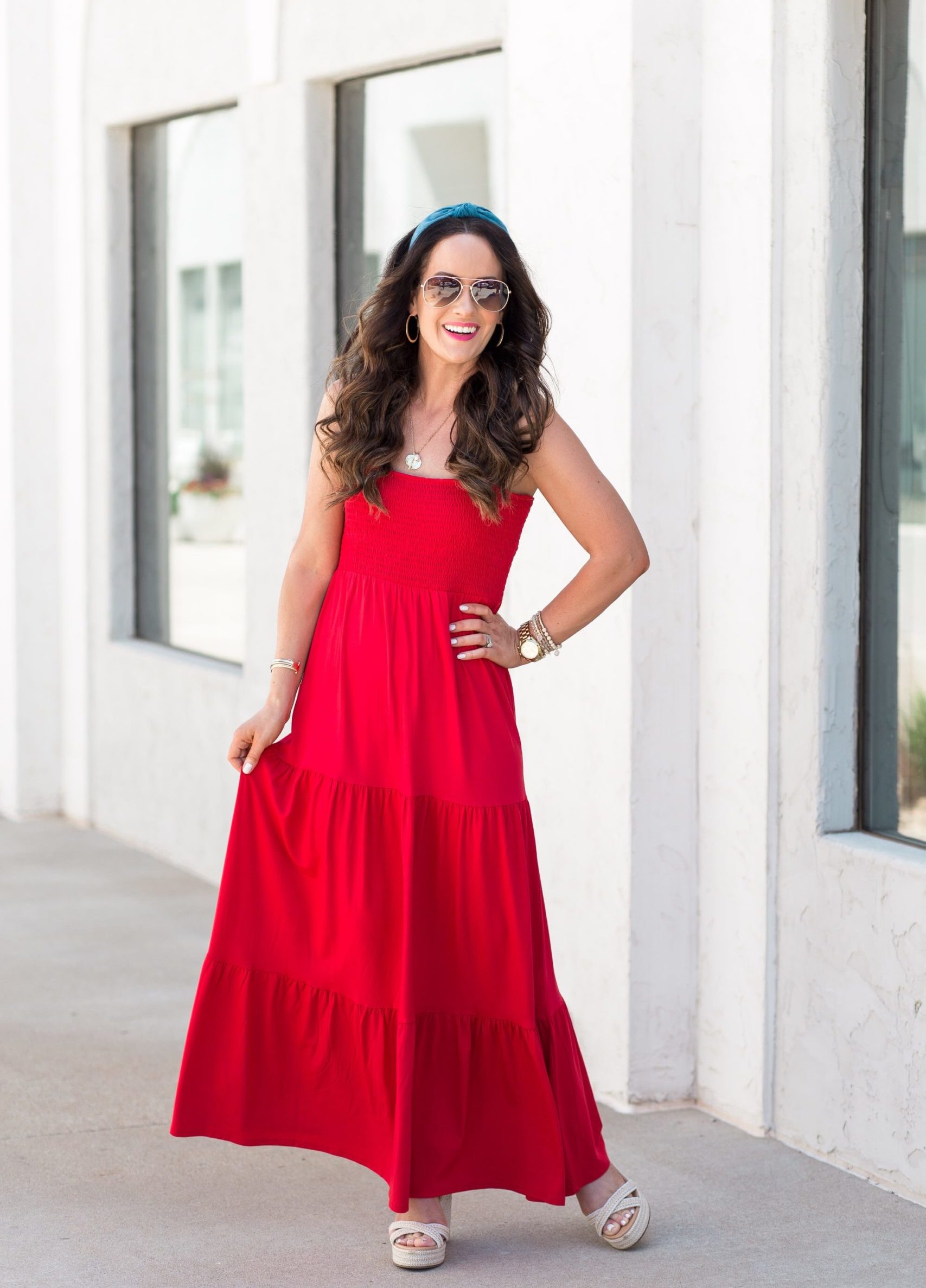 Loft red dress store