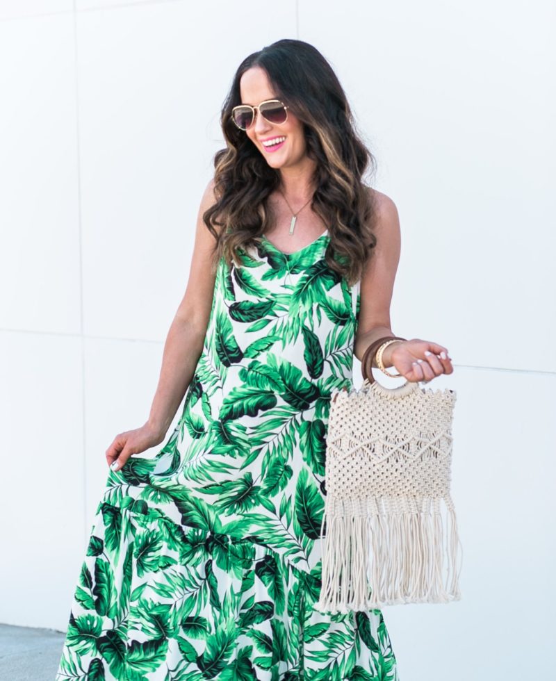 Summer Trend Maxi Dresses | Palm Print & Pink Floral - The Double Take ...