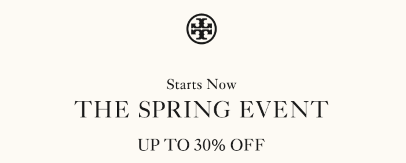 Tory Burch handbags and purses: Save up to 30% at the spring event