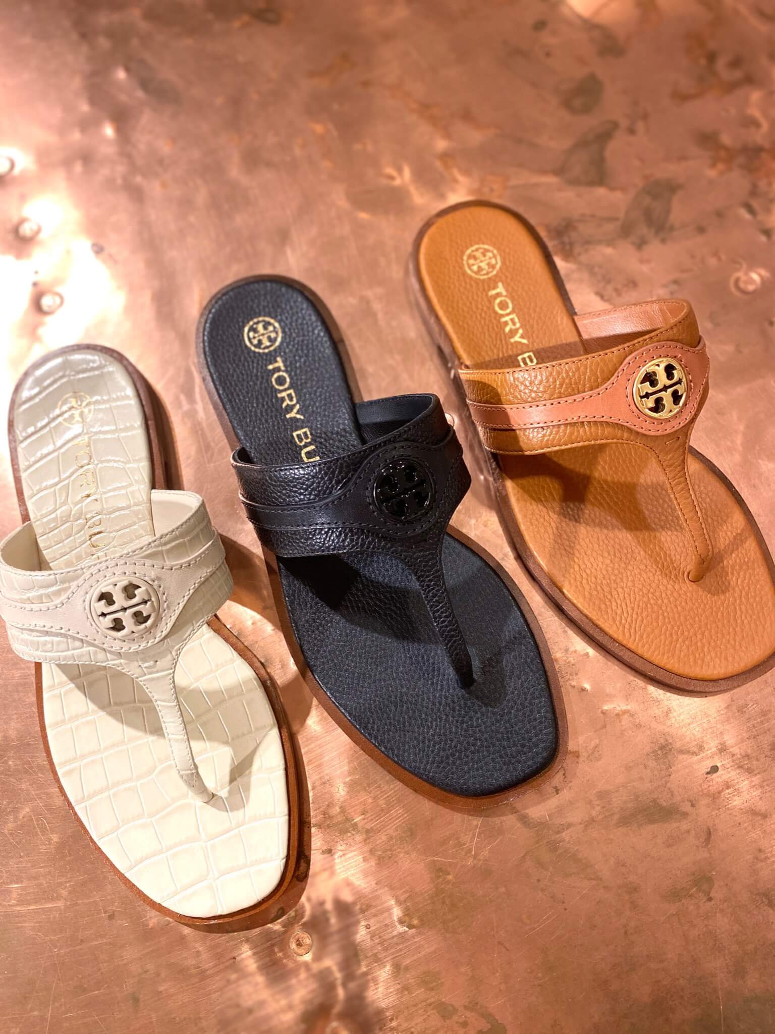 Tory burch carson flat on sale thong sandal