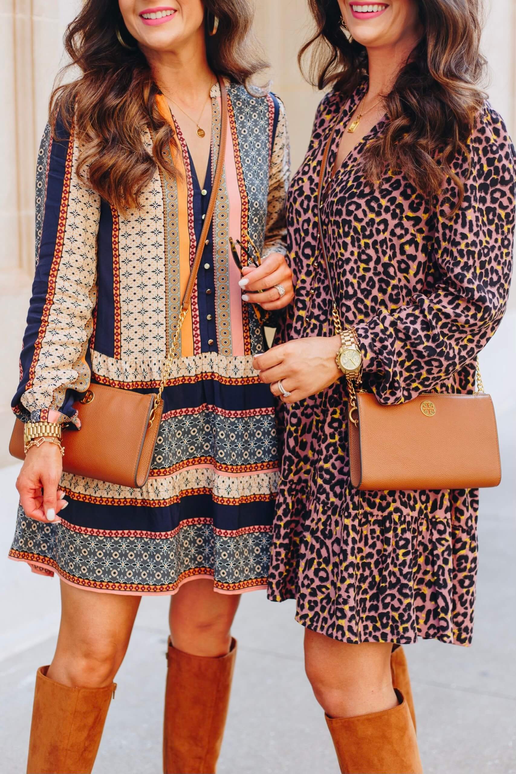 Loft animal print best sale dress