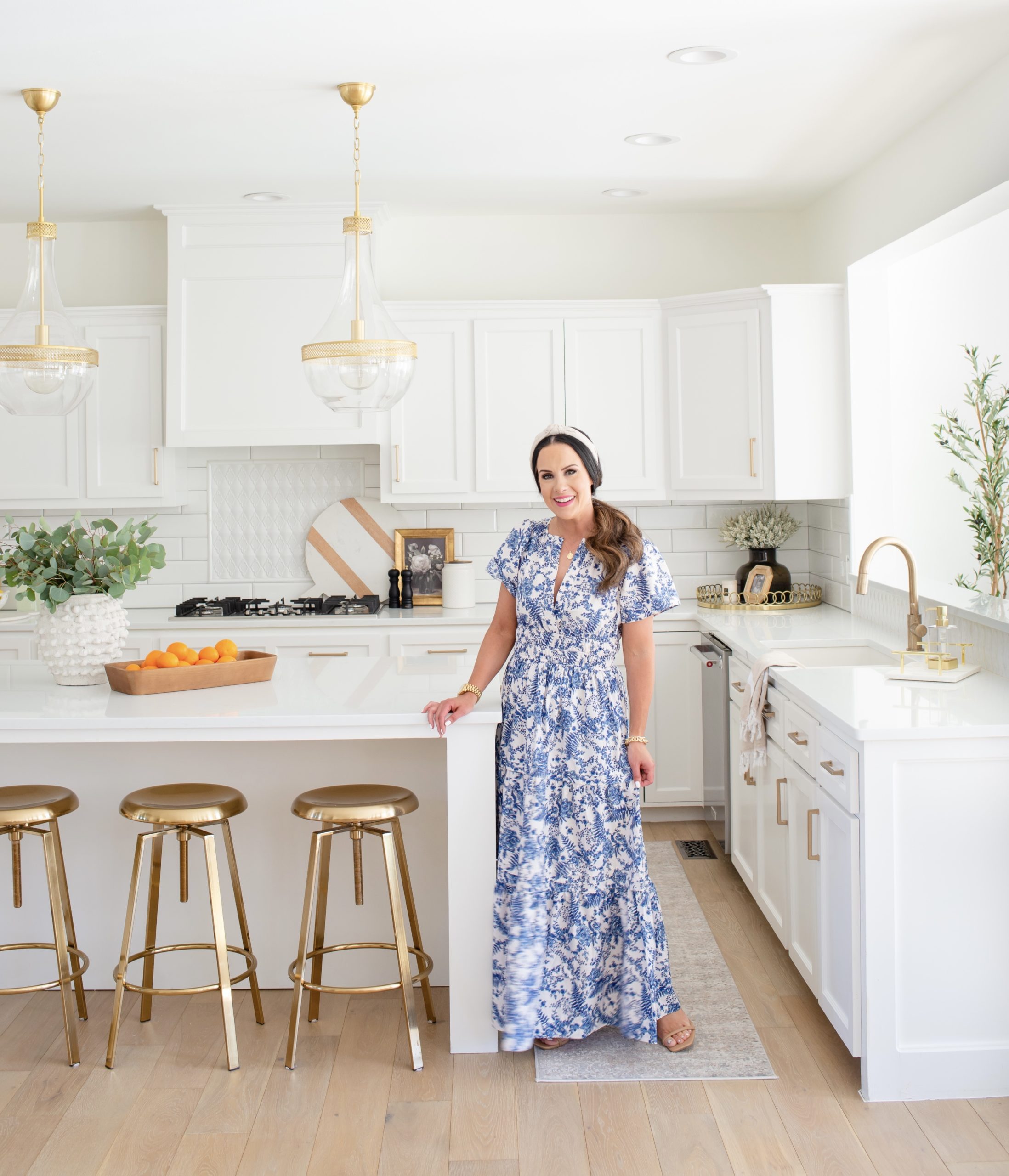 lindsay's white & gold kitchen remodel reveal! - the double take girls