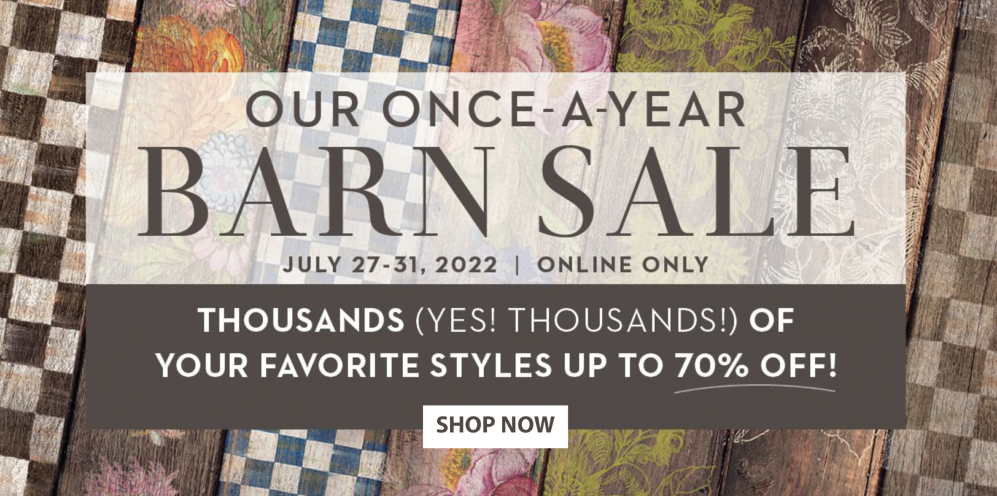 MackenzieChilds Barn Sale Live!! The Double Take Girls