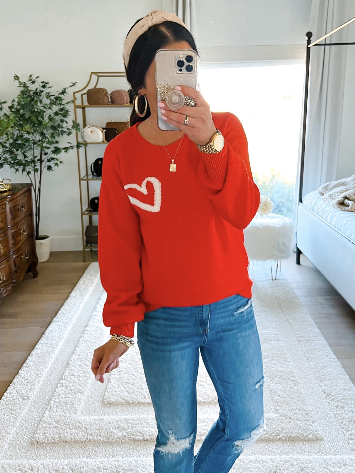 Loft heart sweatshirt best sale
